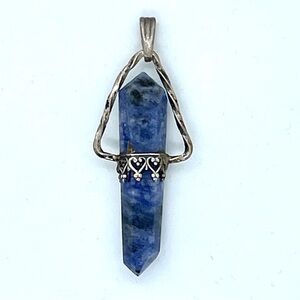 Sodalite Double Terminated Semiprecious point | Pendant